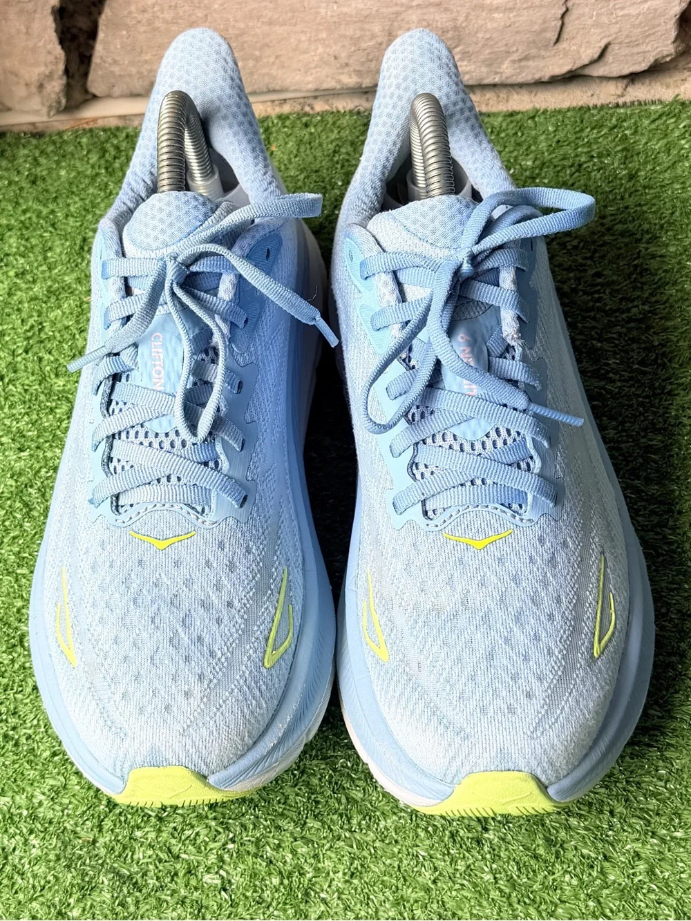 Hoka One One Clifton 9 Wide Pastel Blue Women’s Sneakers